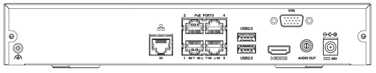advidia M-NVR-4CH-4POE 4ch Network Video Recorder with 4-port PoE fig 2