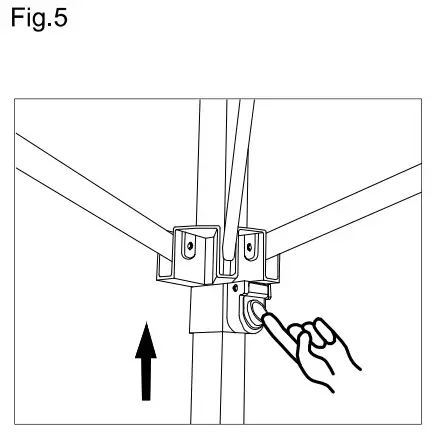 Sunjoy A109000102 Ryan 11x11 ft Gray Pop Up Portable Steel Gazebo - fig 5