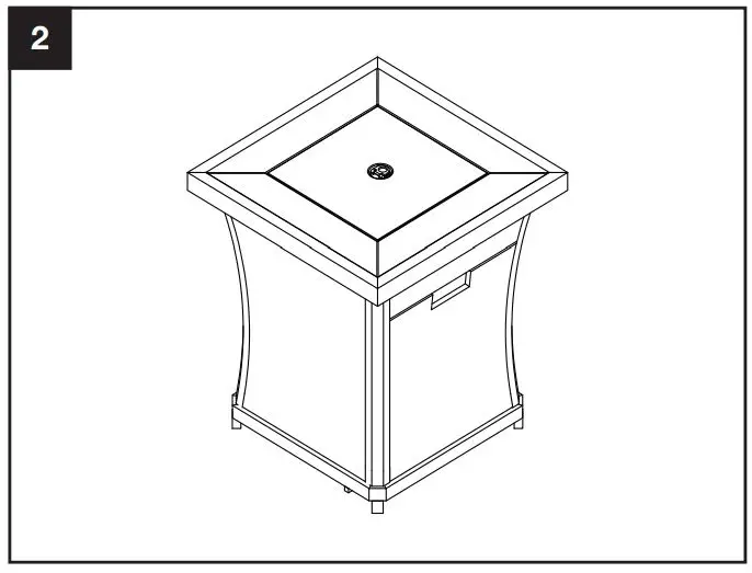 Sunbeam 9248 Urban Fire Pit Owner’s Manual - Cover fire table with lid