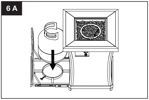 Sunbeam 9248 Urban Fire Pit Owner’s Manual - Install Cylinder