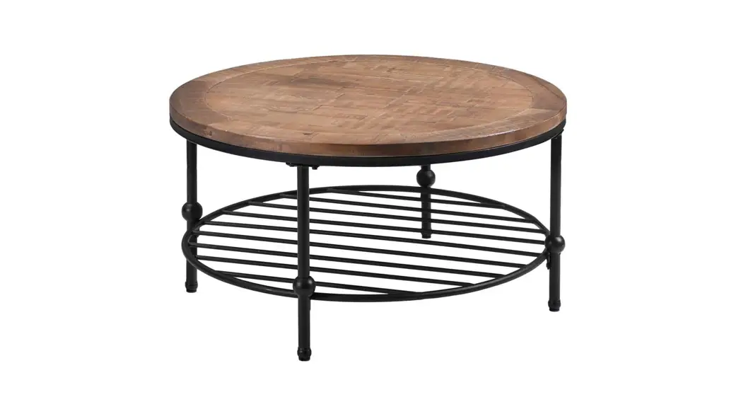 J E Home Gd-w88137484 2-tier Single Panel Round Wood Coffee Table Instruction Manual J E Home Gd-w88137484 2-tier Single Panel Round Wood Coffee Table Instruction Manual