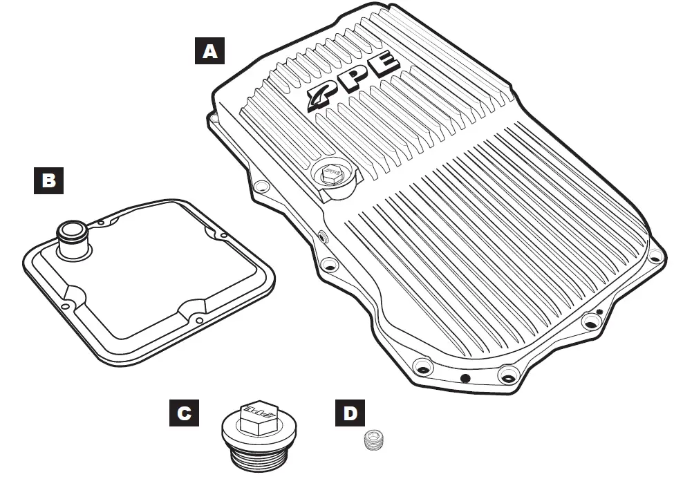 PPE 845RE Heavy-Duty Cast Aluminum Transmission Pan 1