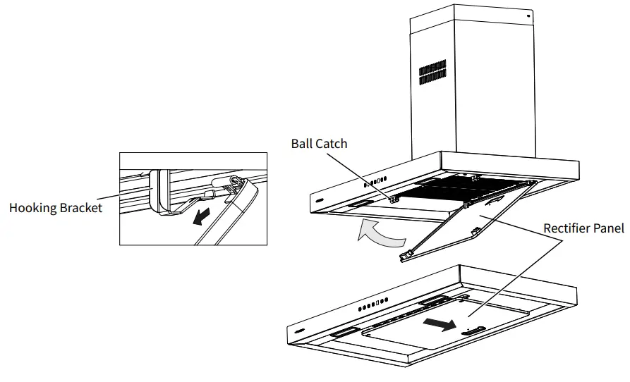 FUJIOH FR-MT1990V 900MM Chimney Cooker Hood fig 11