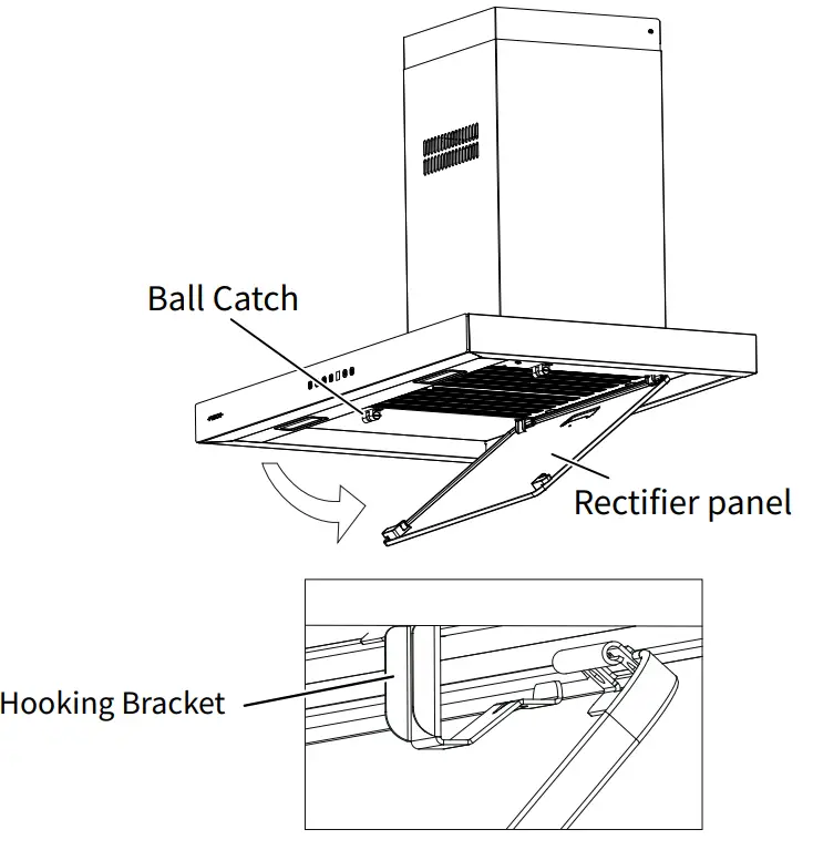 FUJIOH FR-MT1990V 900MM Chimney Cooker Hood fig 15