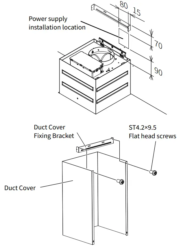 FUJIOH FR-MT1990V 900MM Chimney Cooker Hood fig 6