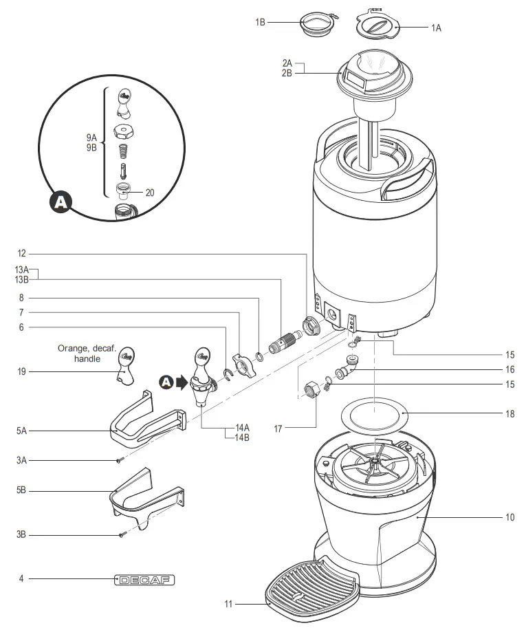 Curtis 1 and 1 5 Gallon Thermal FreshTrac Dispensers-fig12