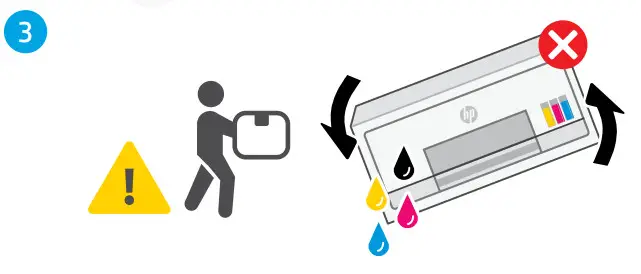 hp Smart Tank 670 Series All-in-One Printer - Pack the printer