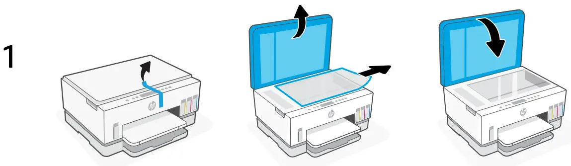 hp Smart Tank 670 Series All-in-One Printer - Prepare printer