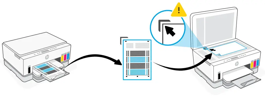 hp Smart Tank 670 Series All-in-One Printer - alignment page