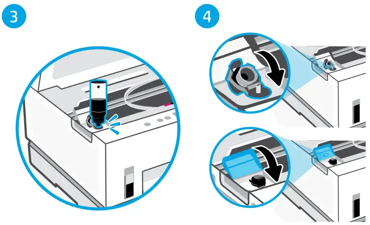 hp Smart Tank 670 Series All-in-One Printer - click into place