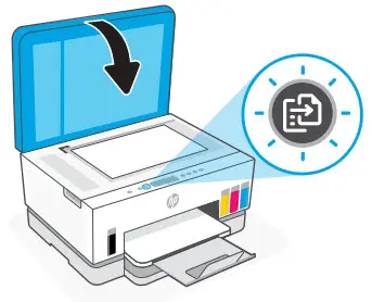 hp Smart Tank 670 Series All-in-One Printer - indicated corner