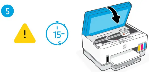 hp Smart Tank 670 Series All-in-One Printer - install printheads