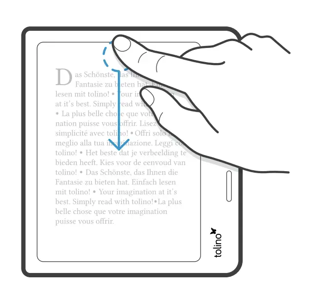 Open the lighting menu