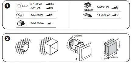 Schneider Electric CCT5011-0002 Wiser Micro Module Light Switch-fig-1