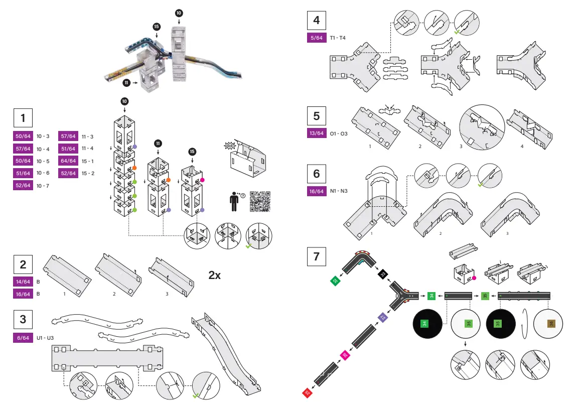 Marble Racetrax Instructions