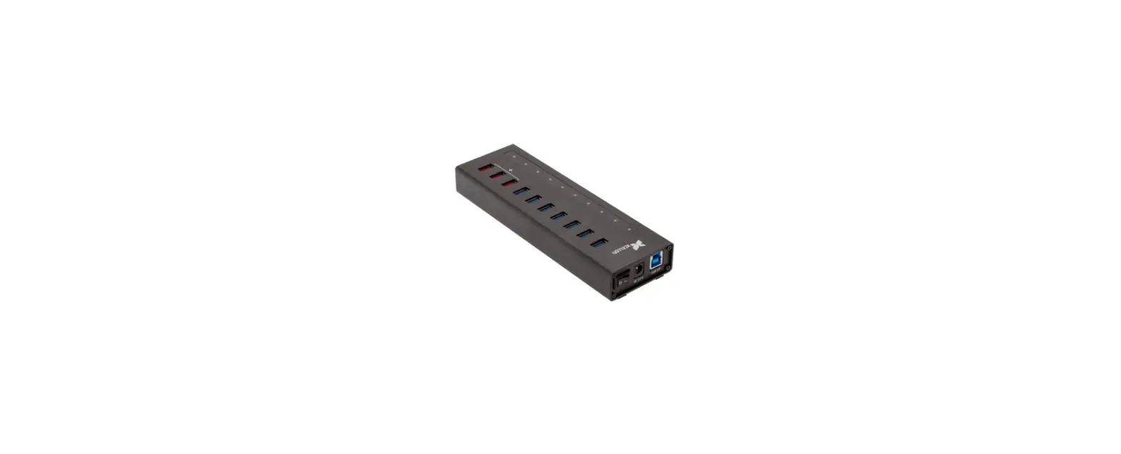 Xcellon Sh10-7h3hc-2 10-port Powered Usb 3.0 Slim Aluminum Hub User Guide