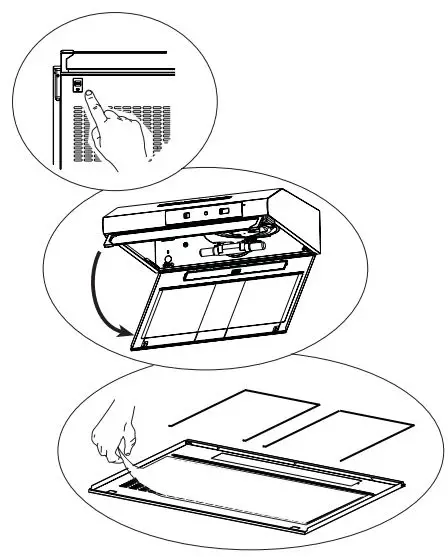 beko CFB 9433 XH Cooker Hood User Manual - Cleaning of grease filter