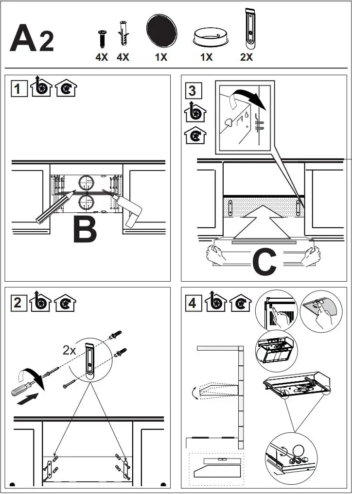 beko CFB 9433 XH Cooker Hood User Manual - How to use