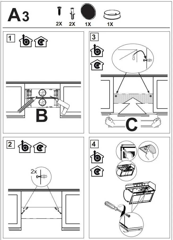 beko CFB 9433 XH Cooker Hood User Manual - How to use