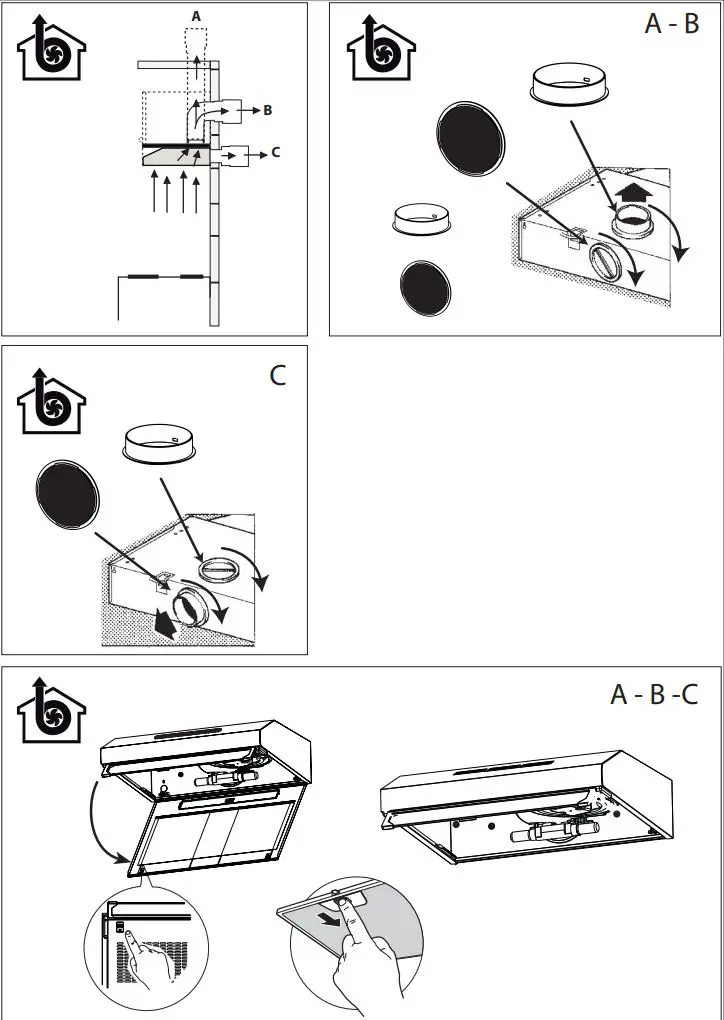 beko CFB 9433 XH Cooker Hood User Manual - How to use