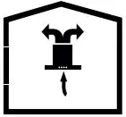 beko CFB 9433 XH Cooker Hood User Manual - Operation without flue connection