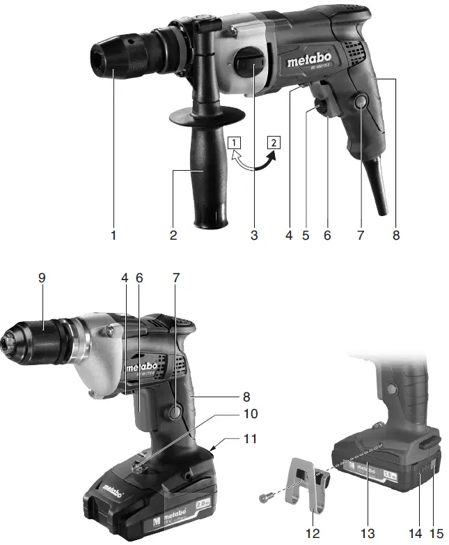 metabo BE 18 LTX 6 Cordless Drill 18 V 01