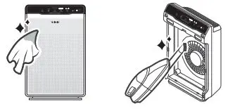 WINIX C535 True Hepa Air Purifier with PlasmaWave User Manual - Cleaning the Exterior & Interior
