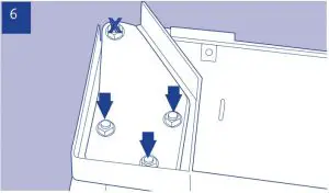 FIG 13 REVERSING THE DOOR SWING