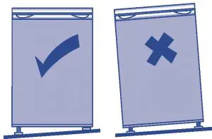 FIG 2 Levelling the Freezer