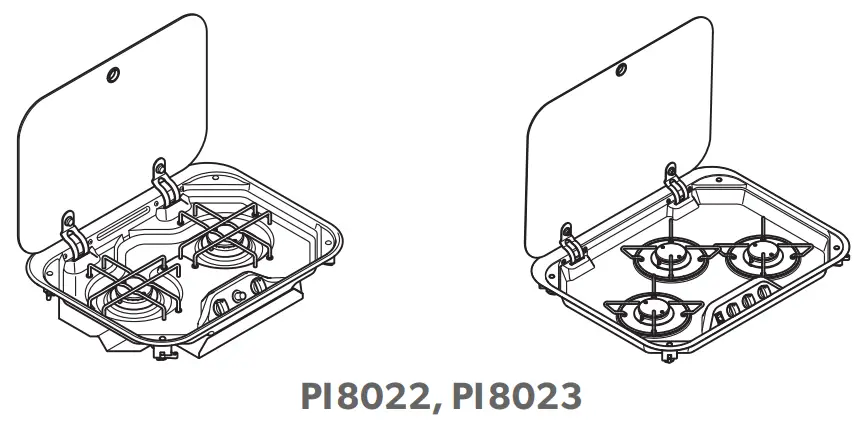 DOMETIC PI8023 Cooktop and Combination Gas Burner -
