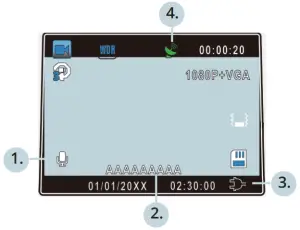REXING V1P 4K UHD - Screen Icons 2