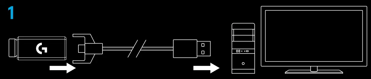 logitech 910-005270 Wireless Pro Gaming --INSTRUCTIONS