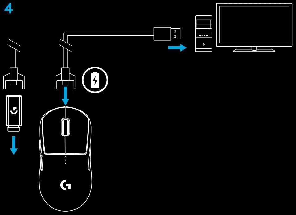 logitech 910-005270 Wireless Pro Gaming --INSTRUCTIONS4