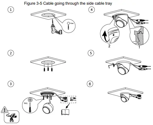 dahua HDW3849HP Eyeball Network Camera -Attaching Camera