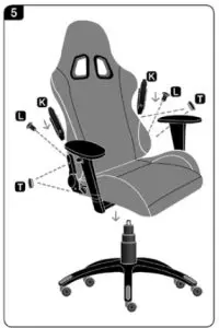 CANYON CND-SGCH3 Fobos Gaming Chair -Instruction 2