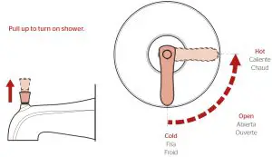 PFISTER Weller Tub & Shower Trim R89-- lPull up to turn on shower