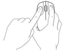 Click the left button once.