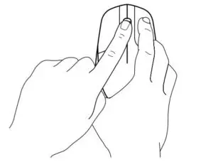 Click the middle button once.