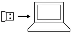 Plug the USB receiver to your computer