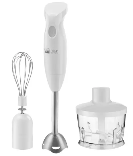 HOME element Food Processor with Hand Blender HE