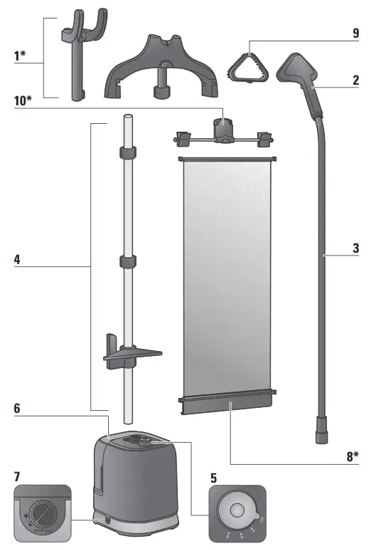 Tefal IT3440 Pro Style Upright Garment Steamer - overview