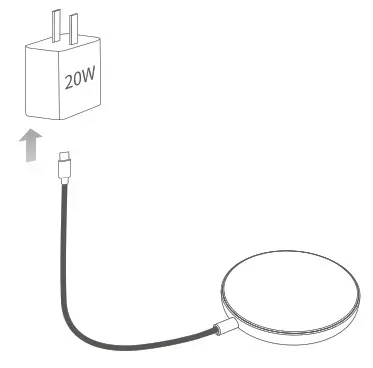 Shenzhen Powerqi Technology LC10 Magnetic Wireless Charger- Power Adapter