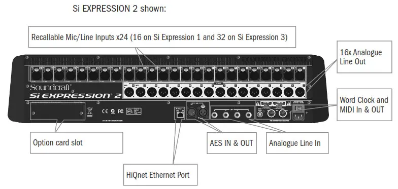 Soundcraft SI Expression 3 Digital 32 Channel Console Live Audio Mixer Dxb Machine - Si EXPRESSION Front Panel 2