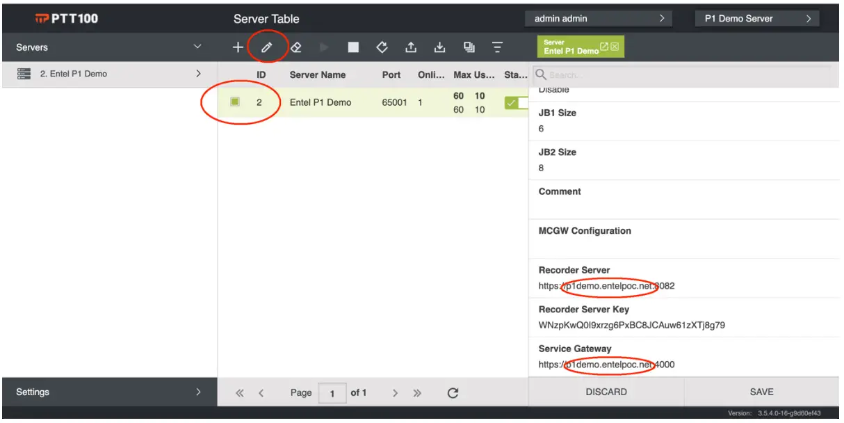 DELL P1 Entel Private Server Software for PoC Service - showing1