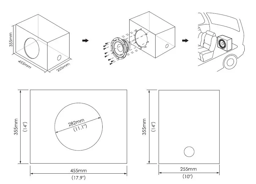 Nakamichi NSW-Z120604-II 12 Inch DVC Subwoofer fig3