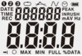 TRIPLETT ACDL100 True RMS AC Voltage-Current Datalogger - Button Functions