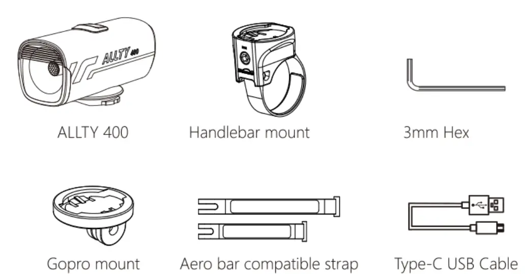 MAGICSHINE Allty 400 Front Light - fig 1