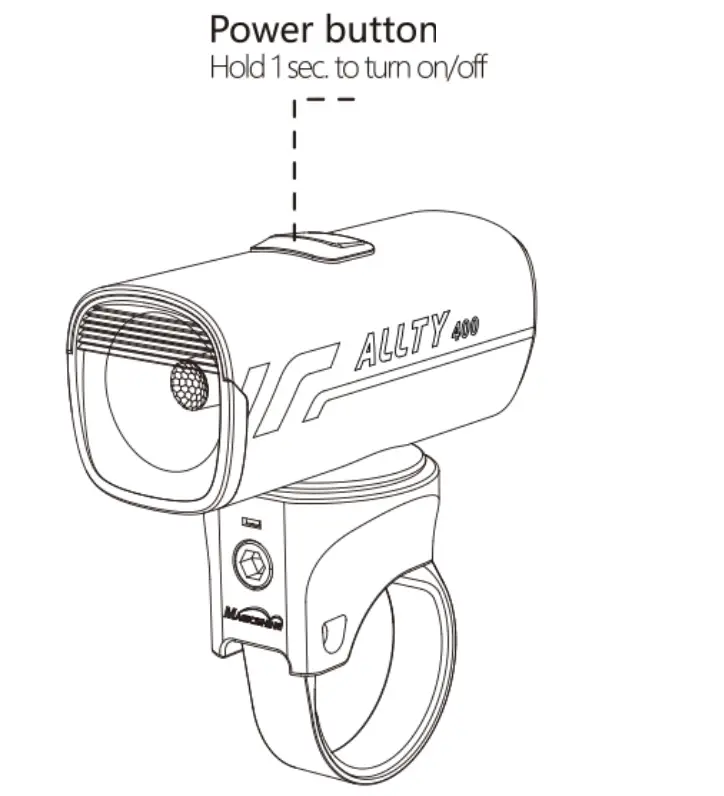 MAGICSHINE Allty 400 Front Light - fig 2