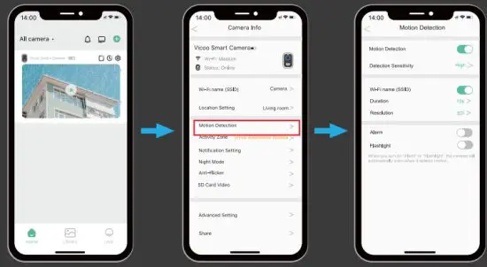 Wisezec Intelligent Technology V1 VN DB01 IP Camera - ALARM SETTING