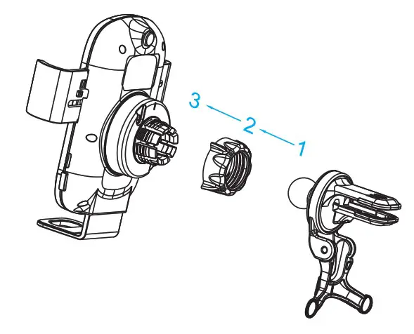 Shenzhen Itian Technology C26 Wireless Car Charger - Drop-down Holder Structure Description. 3